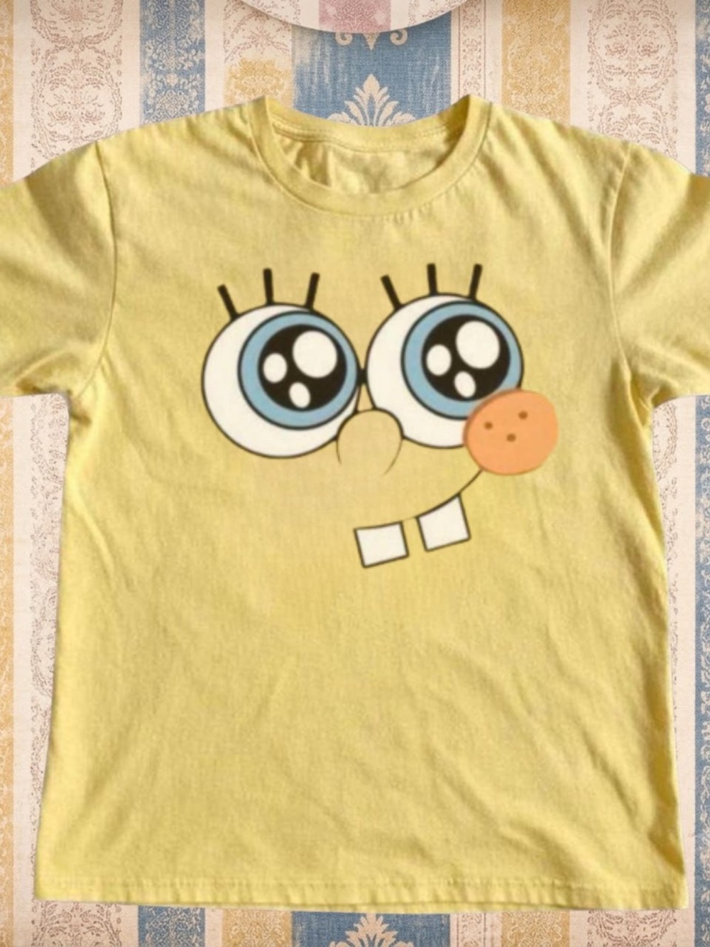 Gildan Yellow Sponge Character Graphic Tee